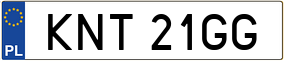 Trailer License Plate